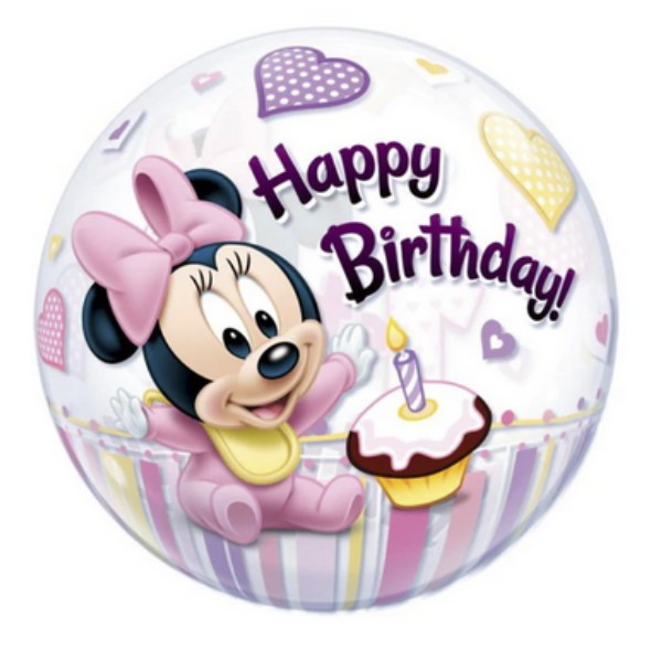 Bubble 1ter Geburtstag Minnie