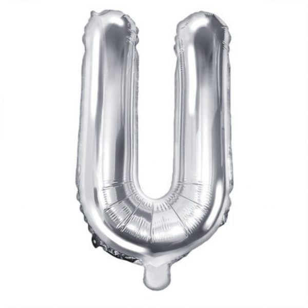 Buchstabe U silber 35cm