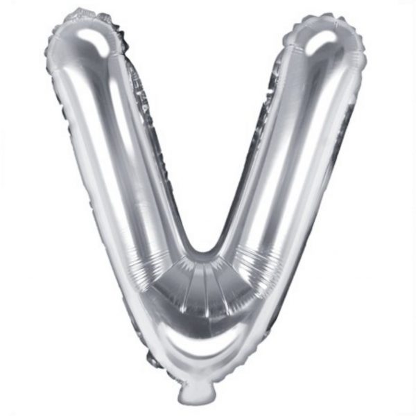 Buchstabe V silber 35cm