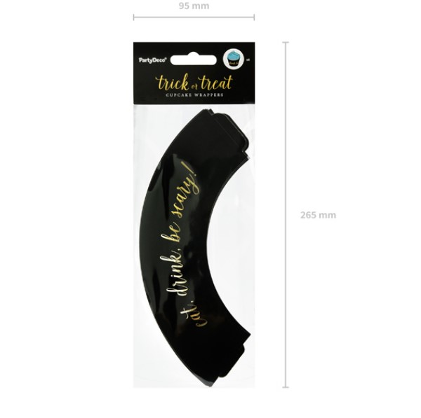 Muffin Umschlag Halloween 6 Stück