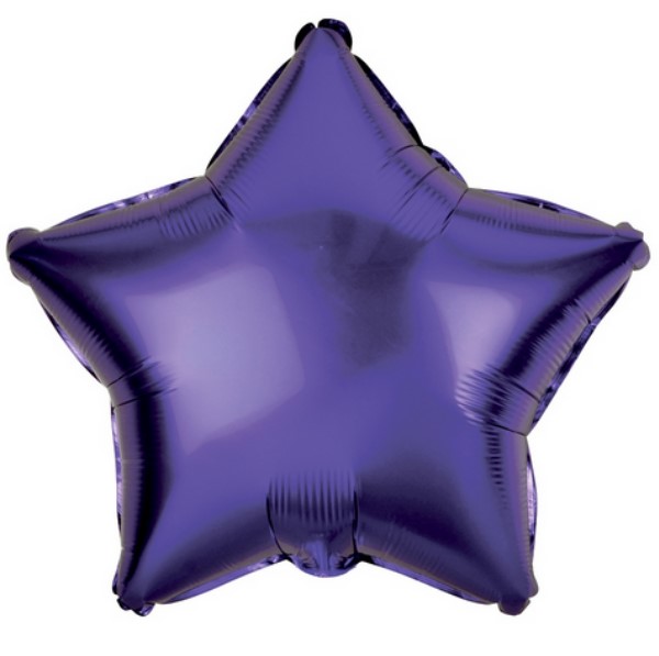 Micro Stern mit Luft 10cm violett