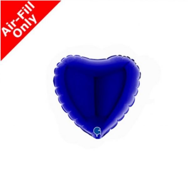 Micro Herz mit Luft 10cm blau