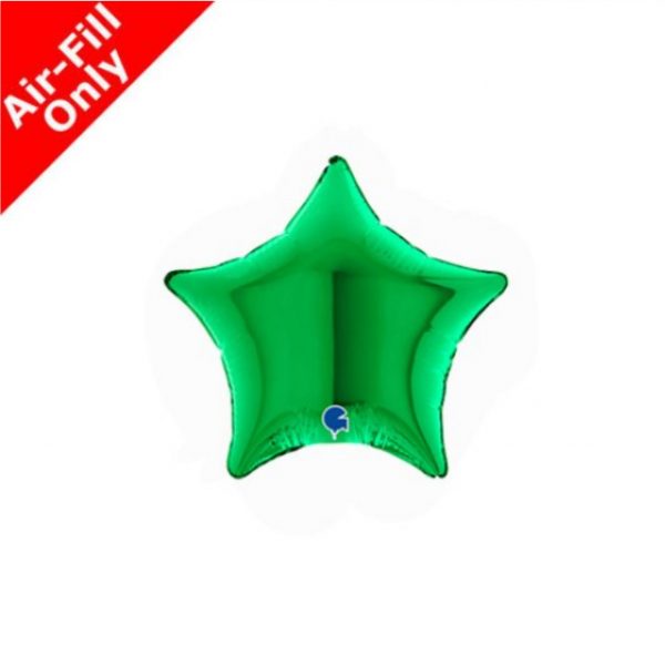 Micro Stern mit Luft 10cm grün