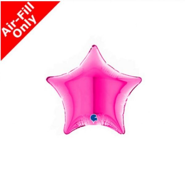 Micro Stern mit Luft 10cm pink