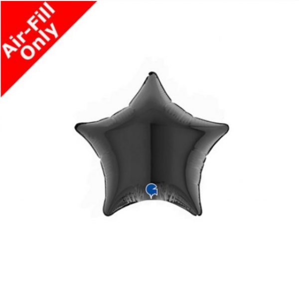 Micro Stern mit Luft 10cm schwarz