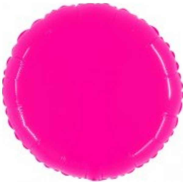 Rund Leuchtend Pink 55cm