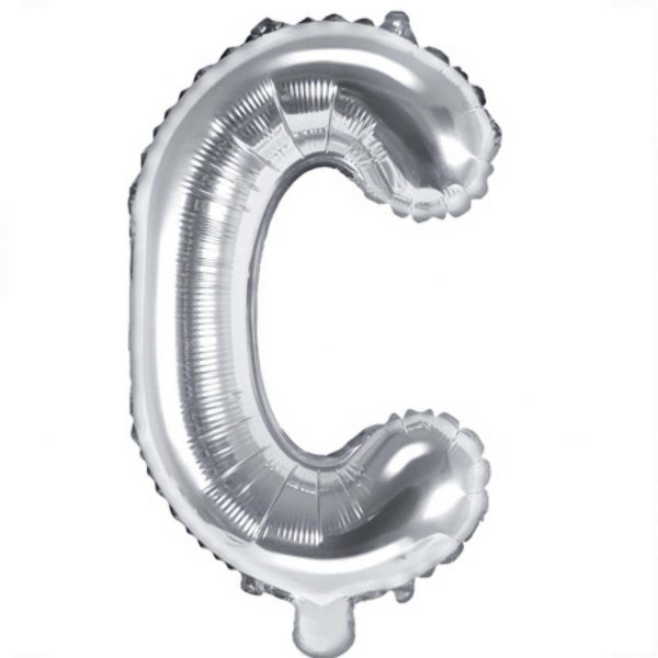 Buchstabe C silber 66cm mit Helium