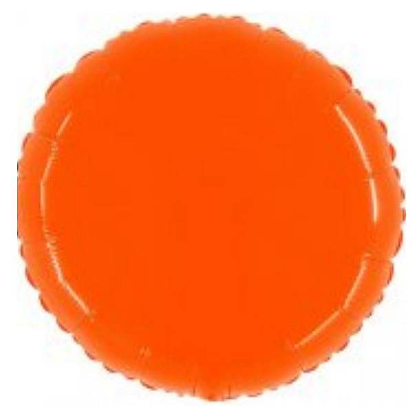 Rund Leuchtend Orange 55cm