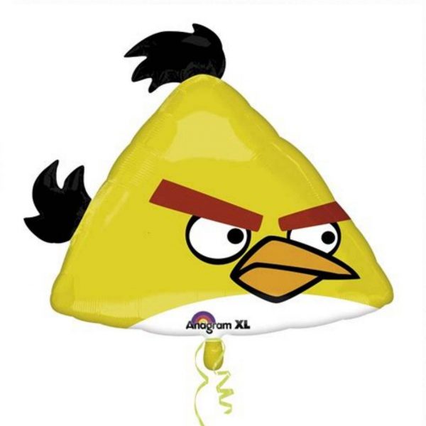 Angry Bird gelb mit Helium