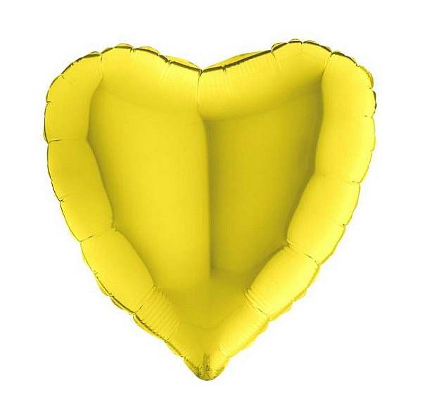 Herz 45cm Gelb