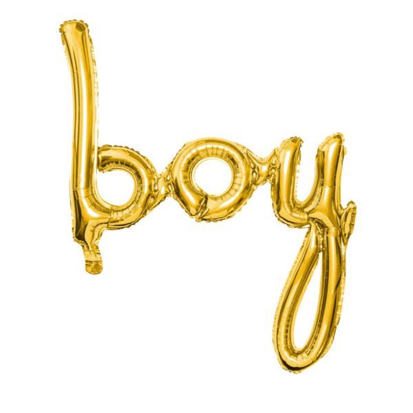 Schriftzug boy gold