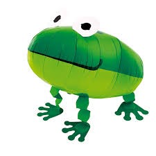 Airwalker Frosch mit Helium