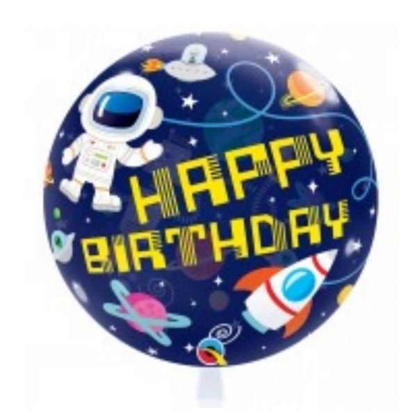 Bubble Happy Birthday Weltall