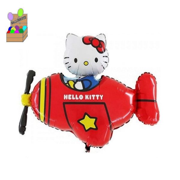 TV Hello Kitty Flugzeug Rot XL