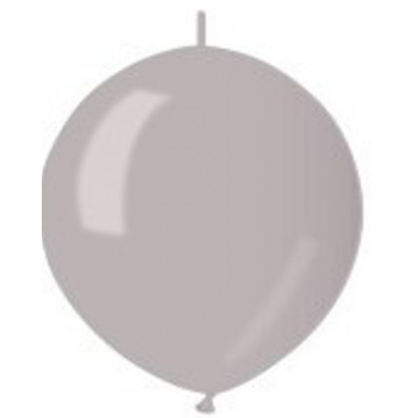 Kettballon silber 38 glänzend
