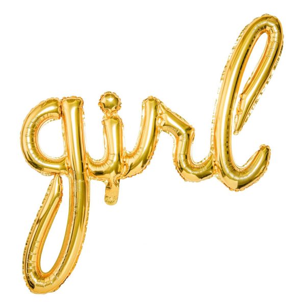 Schriftzug girl gold