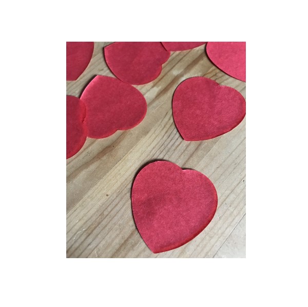 Papierkonfetti Herzen rot 1,5cm