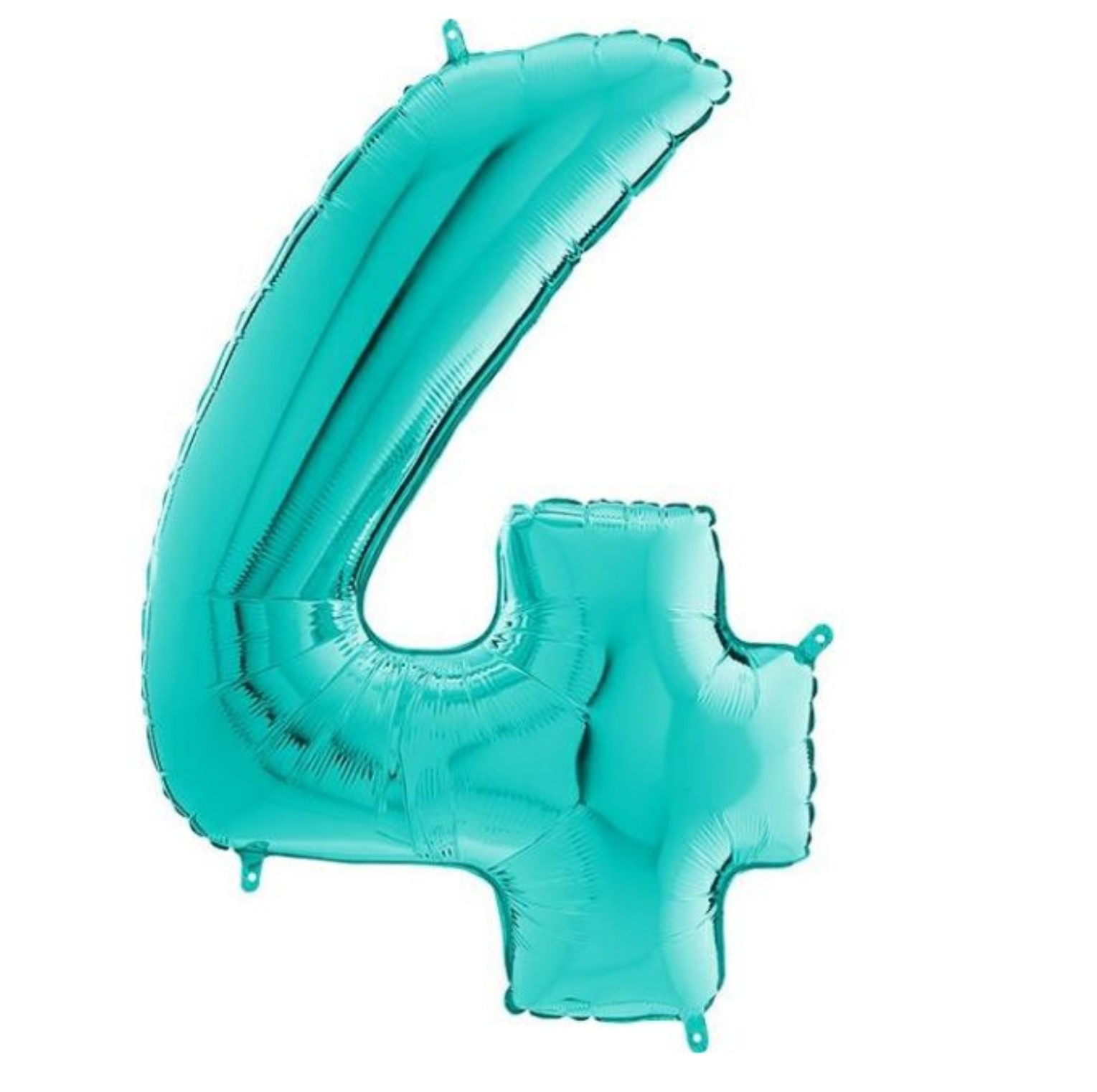 Zahl 4 türkis 66cm EU
