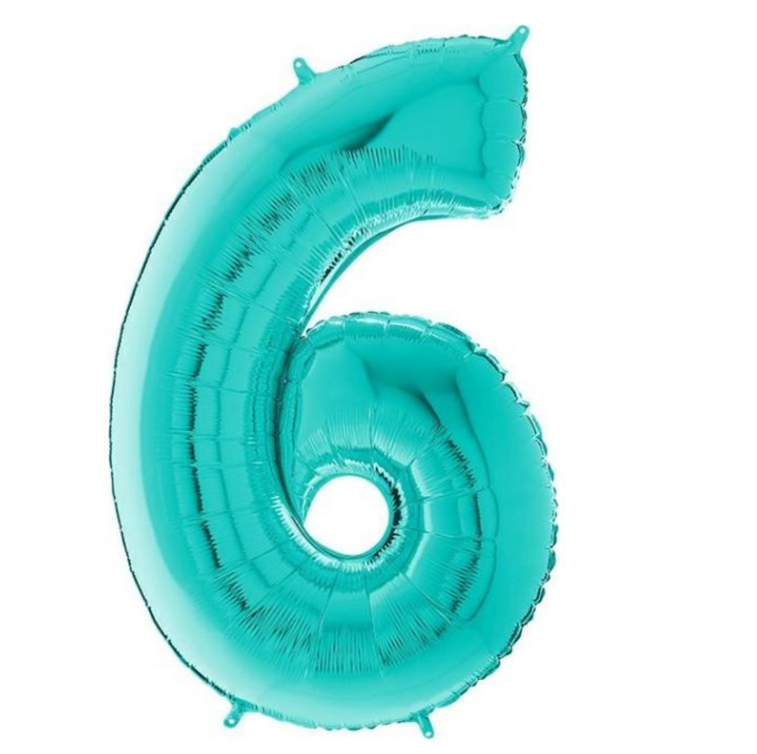 Zahl 6 türkis 66cm EU