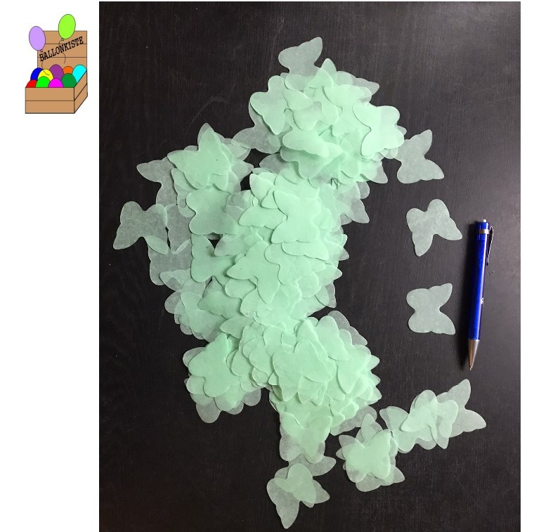 Papierkonfetti Schmetterling mint – Bild 2