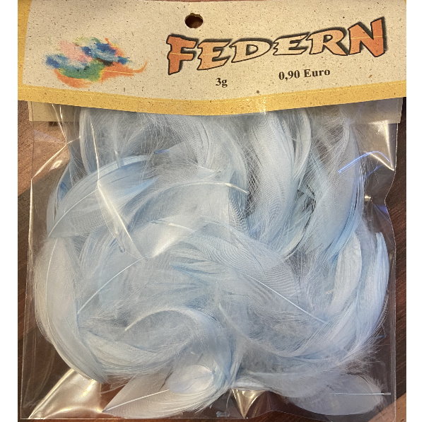 Federn hellblau